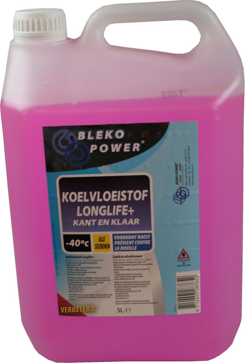 Bleko Power Koelvloeistof Longlife - 5 Liter