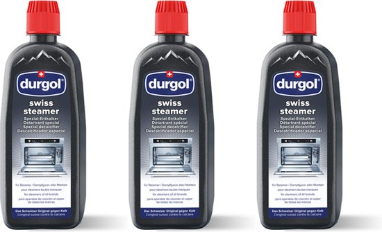 Durgol® | 3 x 500 ml swiss steamer | ontkalken stoomovens, stoomkokers en steamers