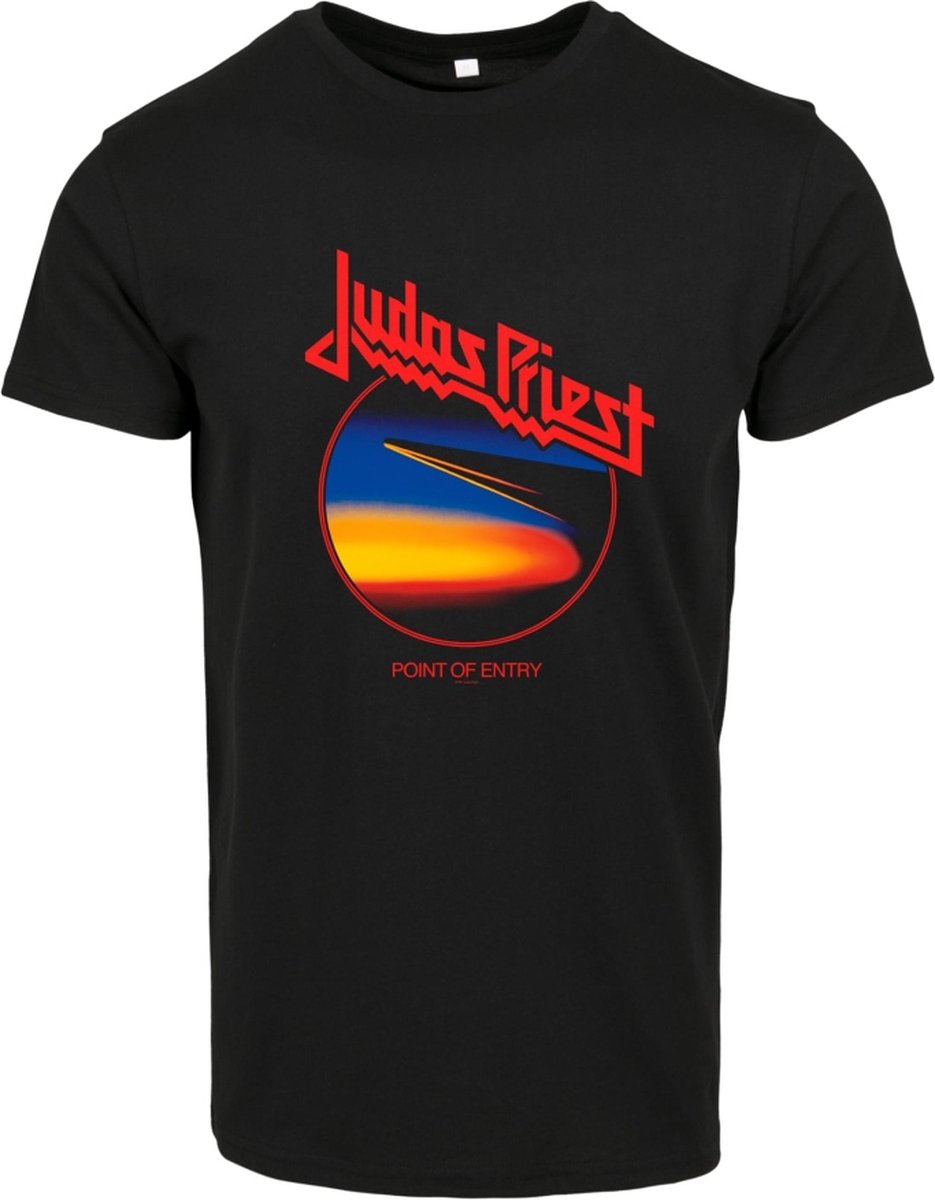 Urban Classics Heren Tshirt -XS- Point Of Entry Anniversary Zwart