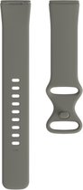 Siliconen bandje - geschikt voor Fitbit Versa 3 / Fitbit Sense - maat S/M - grijs
