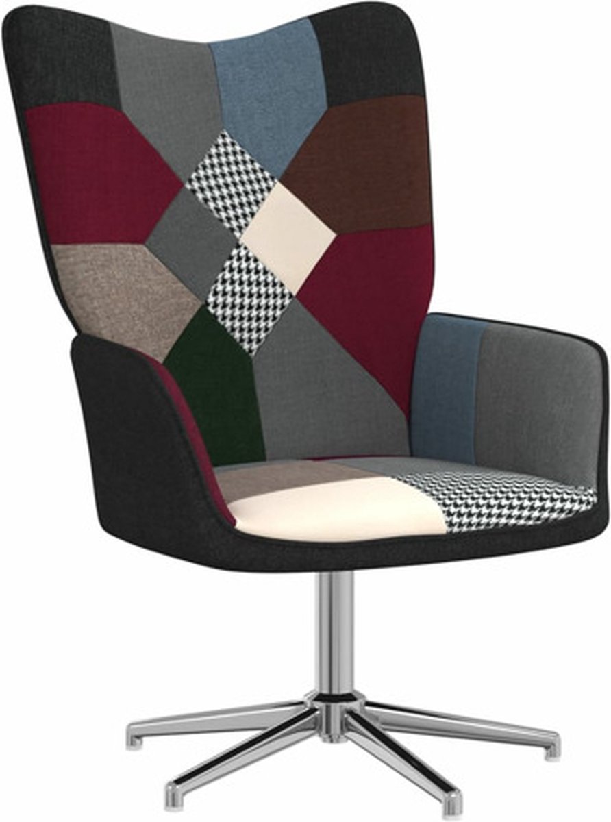 vidaXL - Relaxstoel - patchwork - stof