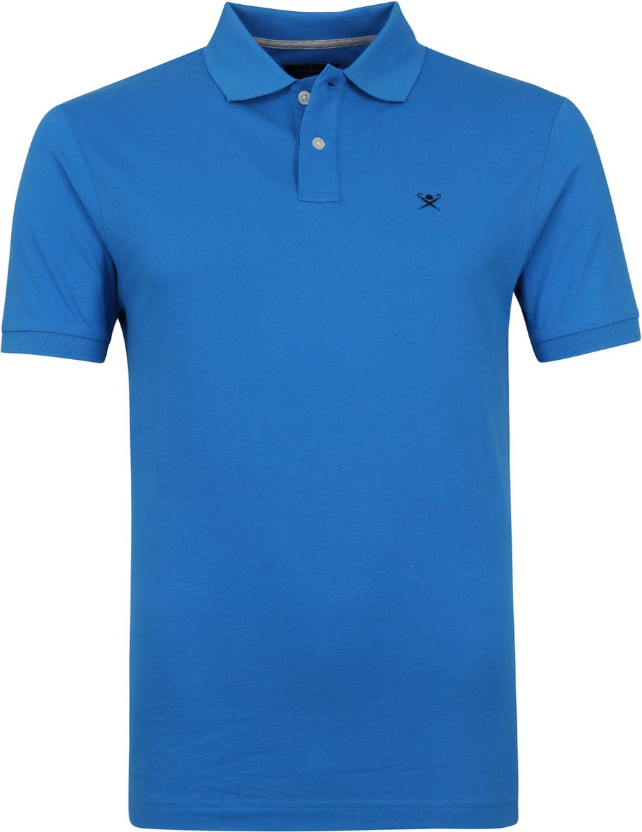 Hackett - Polo French Blauw - Slim-fit - Heren Poloshirt Maat M