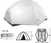 Polaza®️ Camping Tent - 2 Persoons - Waterdicht - met Tentharingen & Opbergtas - Tenten - Kampeertent - Kamperen - 210x135x100 - Grijs