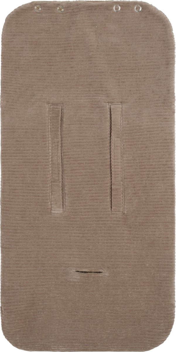 Baby's Only Voetenzak autostoel 0+ Sense - Clay - Zachte rib corduroy stof - Geschikt voor drie- en vijfpuntsgordel van Baby's Only — afbeelding 3