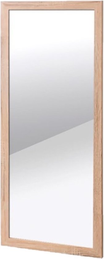 zuur betreuren zebra Wandspiegel rechthoekig met houten frame 30 x 60 cm -  Wandspiegels/muurspiegels -... | bol.com