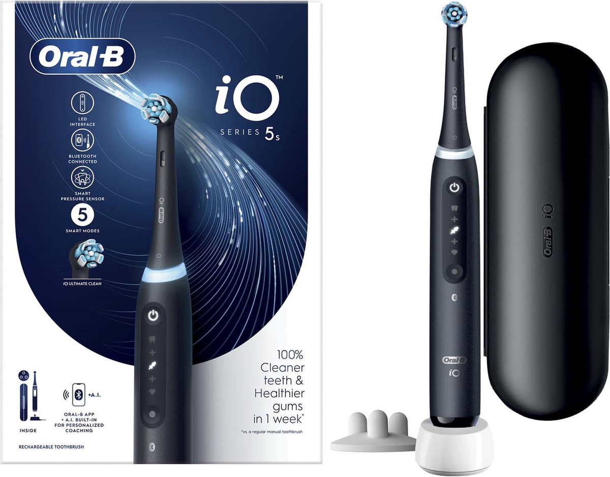 Afbeelding 2 van Oral-B iO 5S Zwart Elektrische Tandenborstel