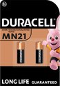 Duracell Specialty Alkaline MN21-batterij 12V, verpakking van 2 stuks (A23 / 23A / V23GA / LRV08 / 8LR932)