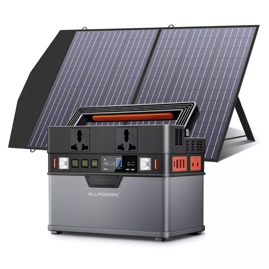 AllPowers™ Solar Generator Pro || Duurzame energie voor onderweg || Power Station || Generator Zonne Energie || Portable Power Station || Aggregaat Zonneenergie || Zonne Paneel || Solar Station