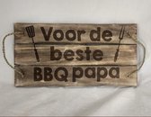 Dienblad touw 50x25cm voor de beste bbq papa natural