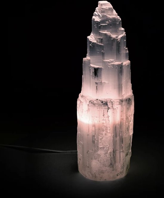Mooie pure Seleniet lamp - 25 cm - Sfeer licht - Mediteren - Meditatie -  Rustgevend -... | bol.com