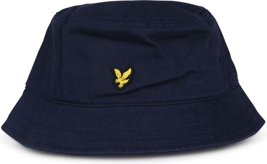 Lyle & Scott Bucket Hat Logo Donkerblauw - Dames & Heren