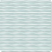 Muismat XXL - Bureau onderlegger - Bureau mat - Wit - Groen - Patronen - 60x60 cm - XXL muismat