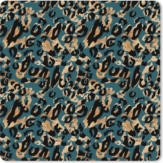 Muismat XXL - Bureau onderlegger - Bureau mat - Panter - Luxe - Patronen - 60x60 cm - XXL muismat