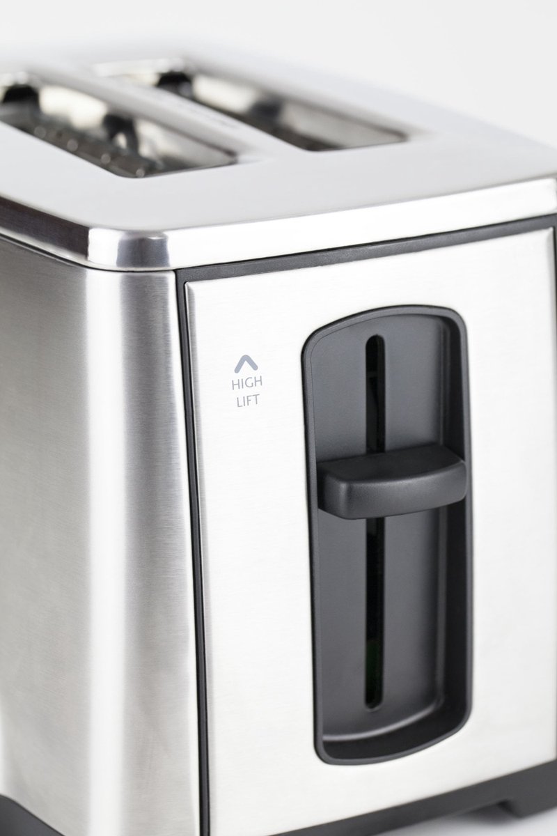 Caso - Toaster - 1050 W - Zwart - RVS - Inox² - Broodrooster