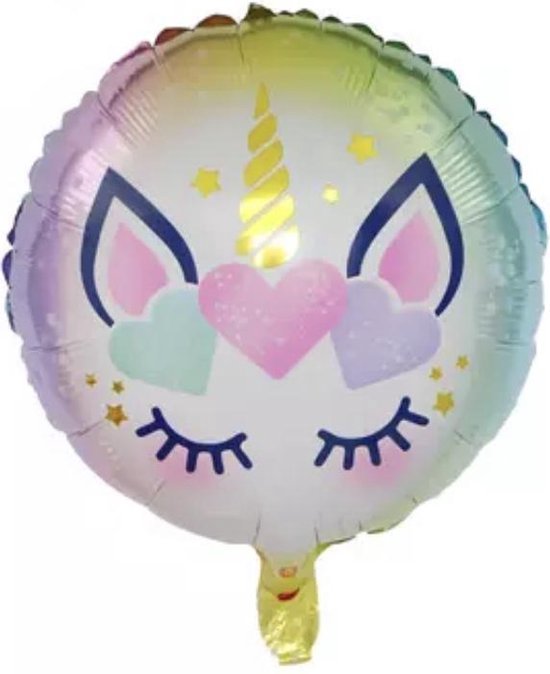 Unicorn-Rainbow-45-cm-Folie-Ballon-Verjaardag