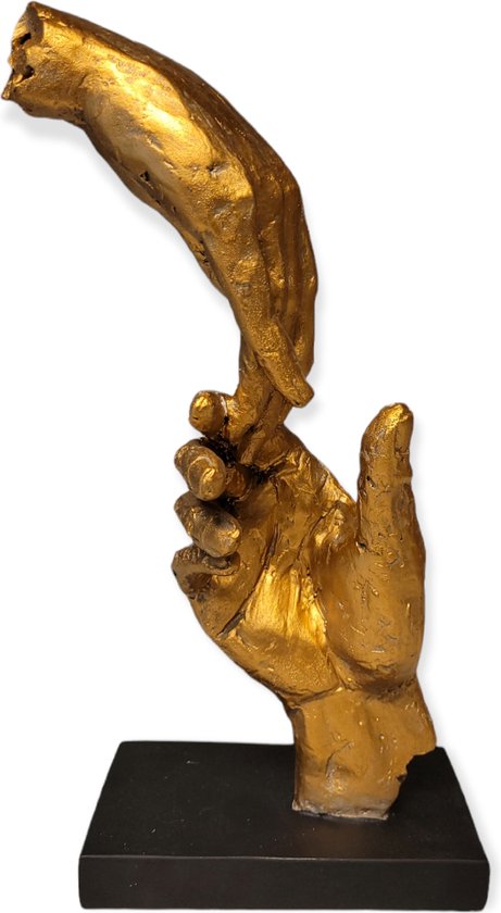 Gilde handwerk Beeld Sculptuur Handen Goudkleurig Polyresin