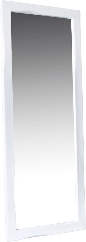 Spiegels XL - spiegel staand wit - 200-x-80 - passpiegel - lijst hout -  handgemaakt | bol.com