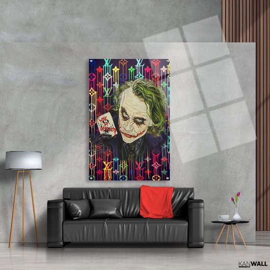Luxe Plexiglas Schilderij LV Joker | 40x60 | Woonkamer | Slaapkamer | Kantoor | Muziek | Design | Art | Modern | ** 5MM DIK**