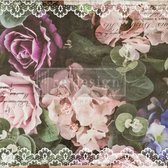Decoupage papier - Dark lace Floral - 19 x 30 cm - 2 vellen