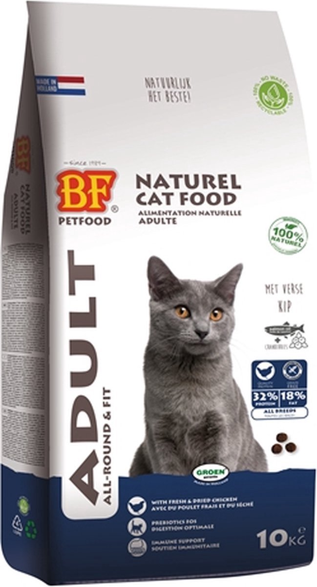 Biofood Premium Adult Fit - Kattenvoeding - 10kg