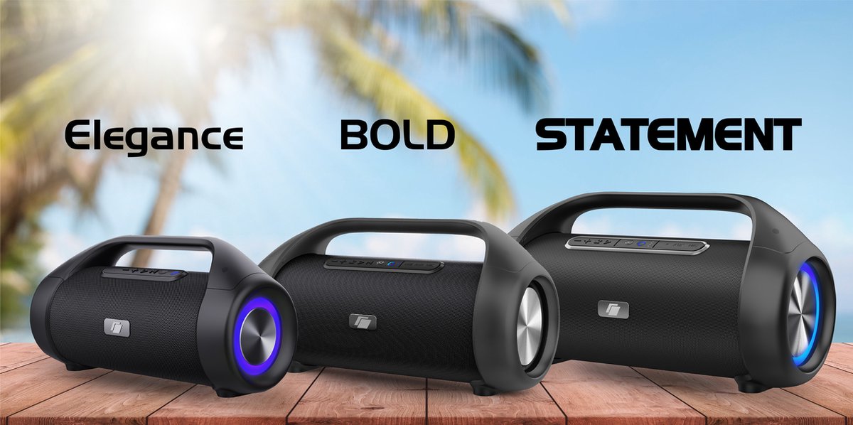 Caliber Bluetooth Speaker - Muziek Box - LED verlichting - 100 Watt - Draagbare Speaker - Stevige Handgreep - Tot 12 uur muziek - Waterbestendig – foto 8
