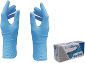 Handschoenen Nitrile ongepoederd - Blauw - maat XS - doos 100 stuks