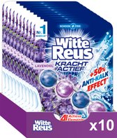 Witte Reus Kracht Actief Toiletblok - Lavendel - WC Blokjes Voordeelverpakking - 10 Stuks