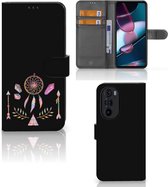 Smartphone Hoesje Motorola Edge 30 Pro Book Style Case Boho Dreamcatcher