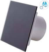 Ventilateur de salle de bain AWENTA SILENT Ø125 mm - 145 m³/h - Minuterie et capteur d'humidité - Zwart mat - Extra silencieux