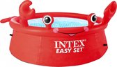 Intex Swimming pool - Easy Set - 183 cm - Crab edition - rouge - piscine pour enfants - piscine - ronde - Play pool