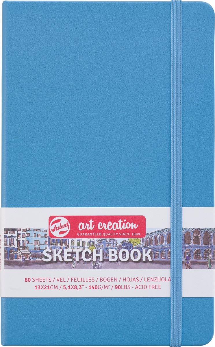 Schetsboek talens art creation blauw 13×21 cm – 5 stuks