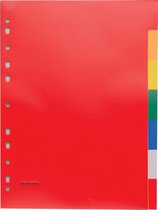 Pergamy tabbladen, ft A4, 11-gaatsperforatie, PP, 7 tabs in geassorteerde kleuren 75 stuks