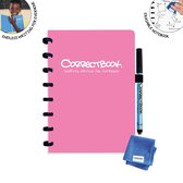 Correctbook A5 Original: uitwisbaar / herbruikbaar notitieboek, gelijnd, Blossom Pink (roze) 320 stuks