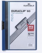 Klemmap durable 2209 a4 pl/tr 6mm donkerblauw | 1 stuk | 25 stuks