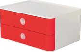 HAN Smart-box Allison - 2 lades -  stapelbaar - kersen rood - HA-1120-17