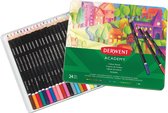 Crayons Derwent Academy en étain 24 pièces