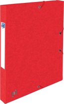 Elastobox oxford top file+ a4 25mm rood | 1 stuk | 12 stuks