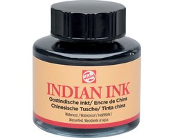 Oost-Indische inkt Talens zwart 30ml | 3 stuks