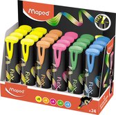 Maped Fluo'Peps Flex markeerstift, assorti, display van 24 stuks