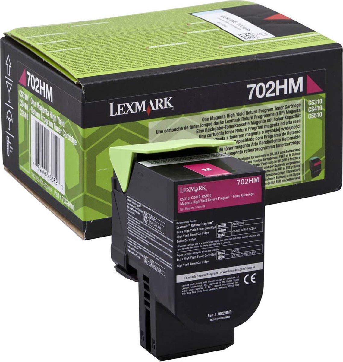 Toner Lexmark 702HM R Magenta