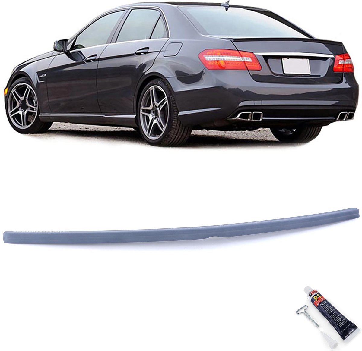 Mercedes Classe E W212 Bootlid Spoiler Tailgate AMG Look Tuning