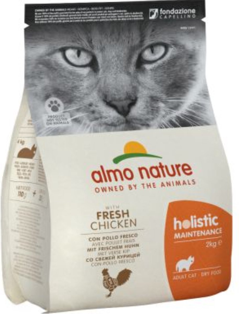 Almo Nature Almo Nature Holistic - Katten Droogvoer - Kip & Rijst - 12kg