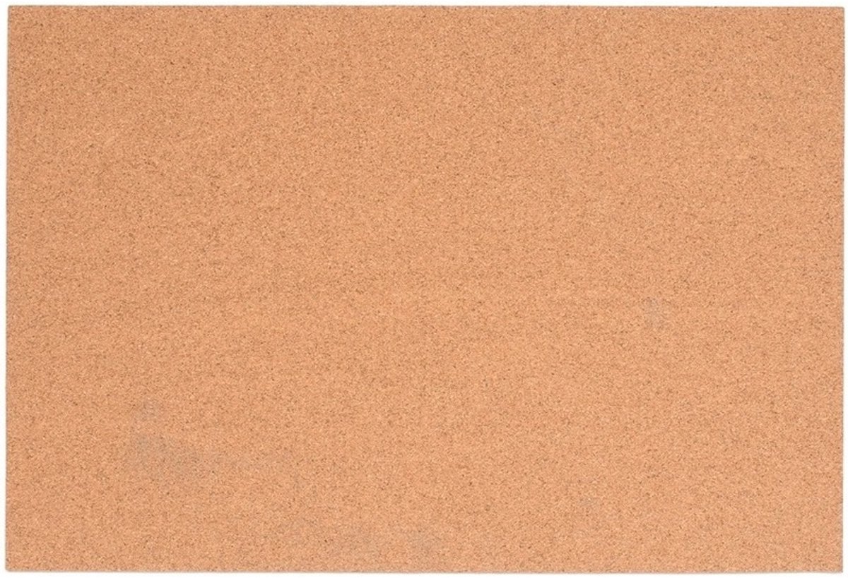 3x stuks platte Kurkplaat/kurkbord - 20 x 30 cm - Memobord - Hobby/knutsel materialen
