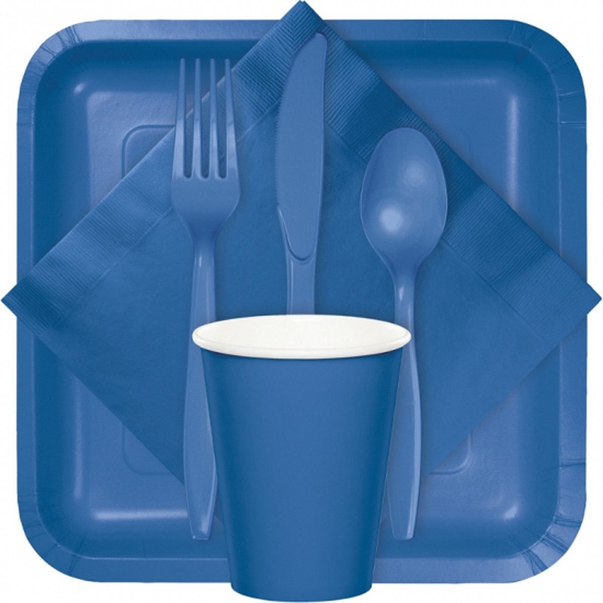 Oranje blauwe bladeren stoffen servetten set van 6, wasbare polyester dinerservetten, fruittafelservetten voor lunchfeest, huwelijksvakantie (20 x 20 inch