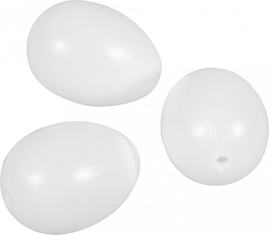 Doe alles met mijn kracht Toegepast Vergoeding Plastic eieren 10 stuks 6 cm - hobby en knutselmateriaal - paaseieren |  bol.com