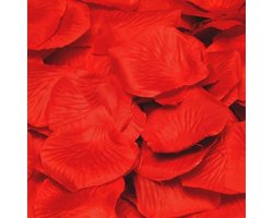 Luxe Rozenblaadjes - 144x stuks - rood - 3x3 cm - Valentijnsdag versiering - Love/Bruiloft