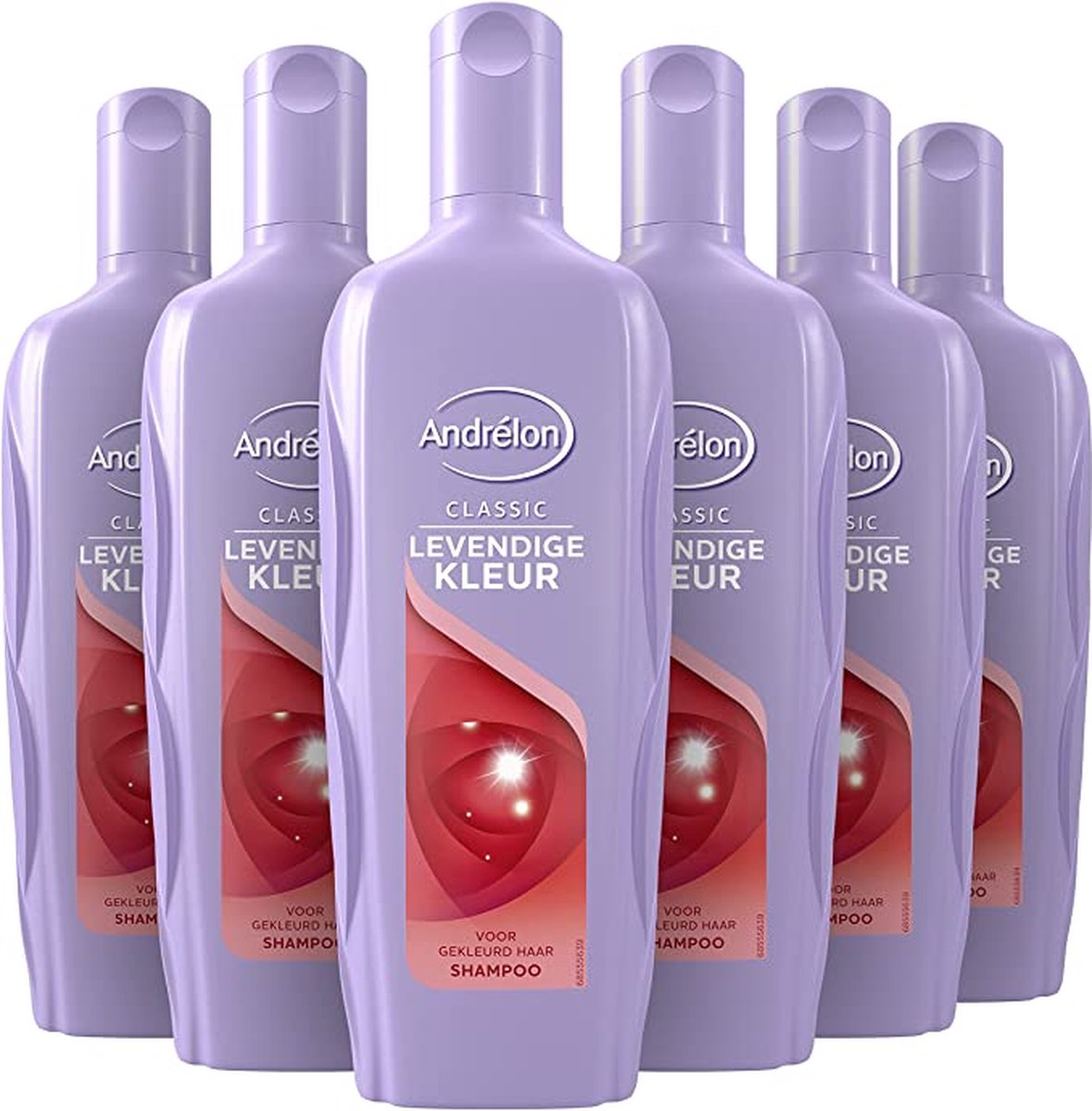Andrélon Classic Levendige Kleur Shampoo voor gekleurd haar - 6 x 300ML - Voordeelverpakking