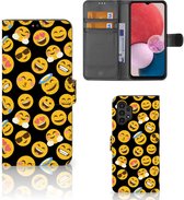 Flip Cover Geschikt voor Samsung Galaxy A13 (4G) Telefoon Hoesje Emoji