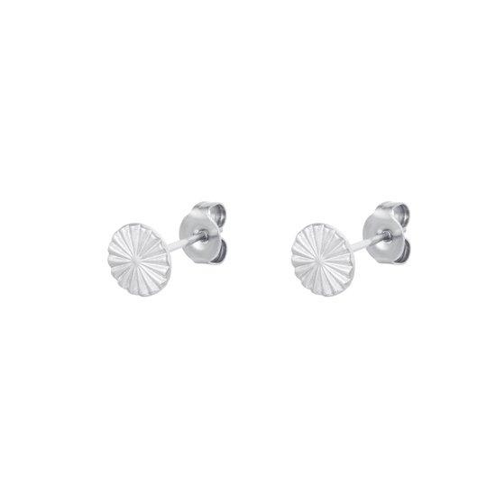 Stud Earrings Circle - Yehwang - Studs - One size - Zilver