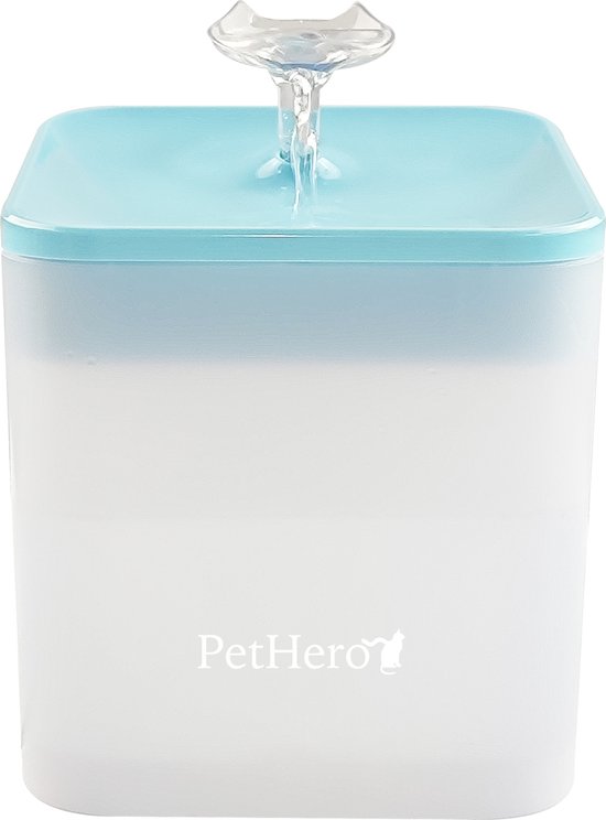 PetHero 1 - Drinkfontein voor kat of hond - Fluisterstil - 2,2 liter